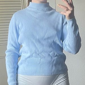 Karen Scott blue sweater Small